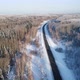 Road Through Winter  Birch Forest Covered With Hoarfrost. - VideoHive Item for Sale