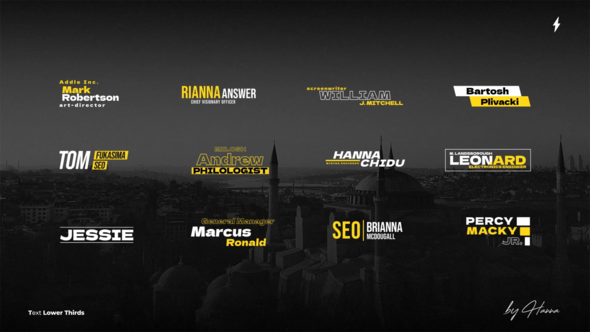 Text Lower Thirds - FCPX alt