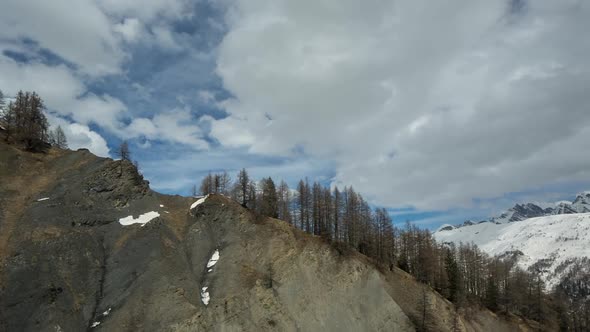 Mont blanc alps  Italy mountains snow peaks ski cable car