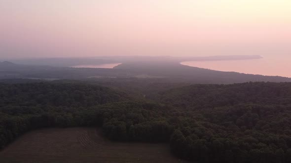 Thicket Forest Woods In Sleeping Bear Dunes National Lakeshore At Pyramid Point In Leelanau County,