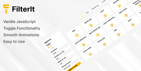 FilterIt | Lightweight JavaScript Plugin for Animated Filtering