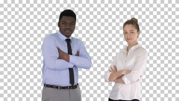 International Business People Standing with Folded Arms