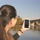 Beautiful Girl Takes Pictures of Nature - VideoHive Item for Sale