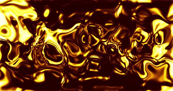 Abstract liquid gold waving. molten gold waving 4k resolution video _01