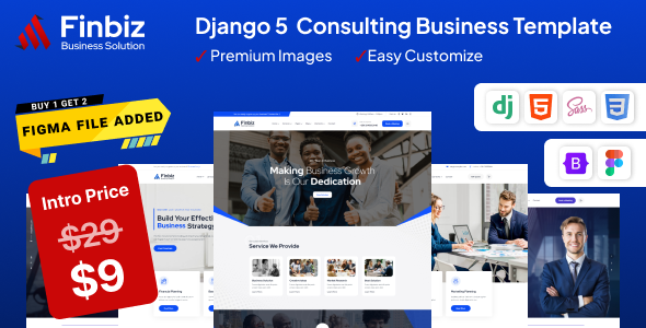 Finbiz – Django 5 – Consulting Business Template – 0 Sold!