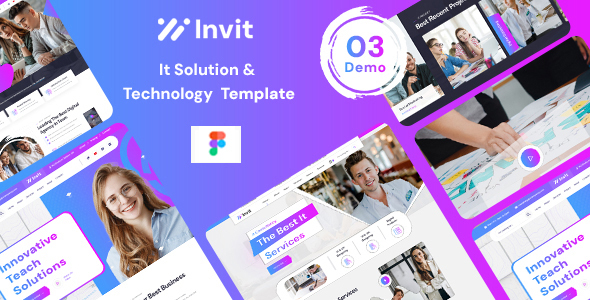 Invit- IT Solutions & Technology Figma Template