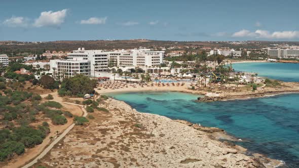 Summer Holiday Resort Complex on Rocky Sea Coast