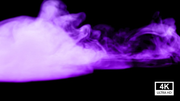 Purple Smoke Falling 4K