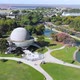 Planetarium Galileo Galilei, Square, Plazoleta, Park (Buenos Aires) aerial view - VideoHive Item for Sale