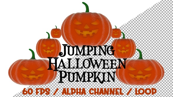 Jumping Halloween Pumpkin alt