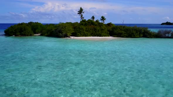 Aerial view travel of tourist beach journey by sea and sand background