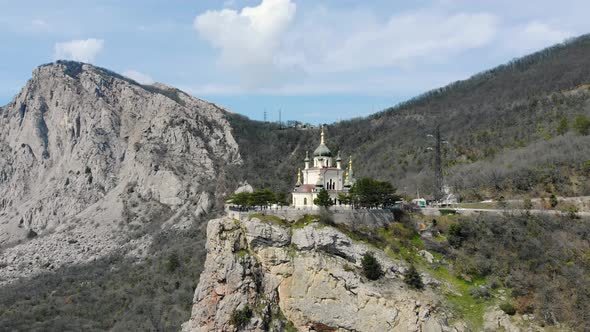 Foros Church on Top of Mountain Foros Crimean Peninsula