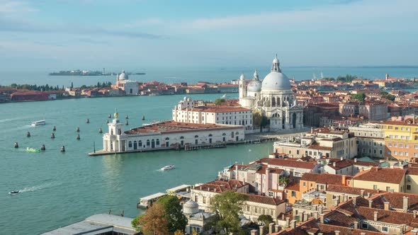 Time lapse of Venice Grand Canal in Italy