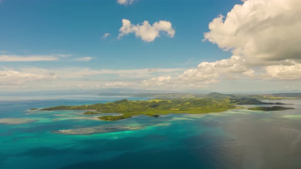 Seascape with Tropical Islands and Turquoise Water