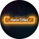 Neon Titles - VideoHive Item for Sale