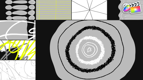 Abstract Scribble Transitions | FCPX alt