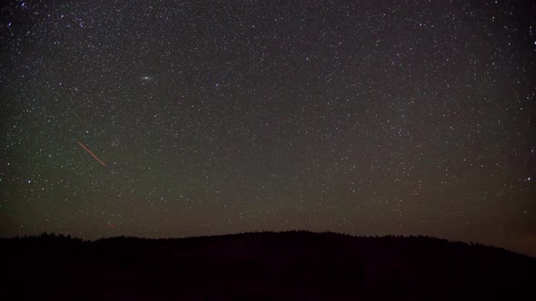 Moonrise Stars Time Lapse