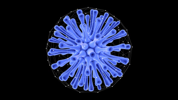 Microscopic View Of A Virus Cell V3