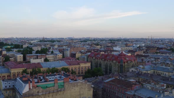 Saint Petersburg Aerial 75. Roofs.