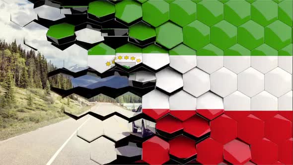 Equatorial Guinea Flag Hexagon Transition - 4K Resolution