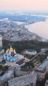 Kyiv Ukraine Aerial View of the City