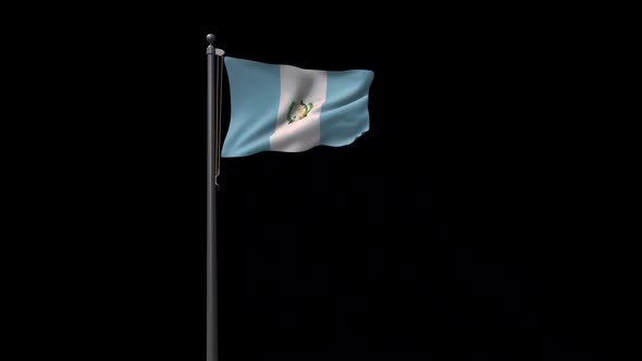 Guatemala Flag  With Alpha 2K