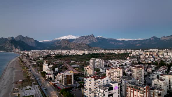 Panoramic Antalya Turkey Aerıal Vıew 4 K