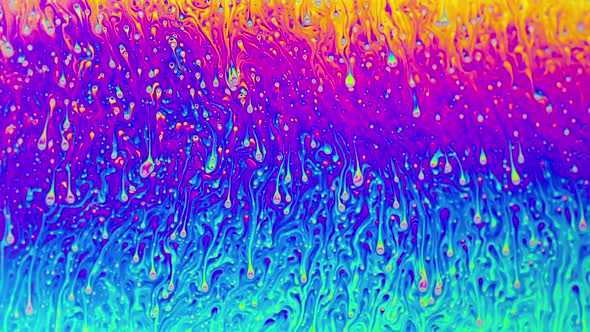 Colorful Psychedelic Macro Soap Bubble