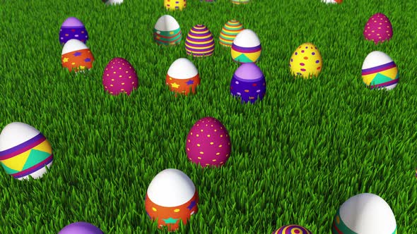 Easter Egg Field 01 4k alt