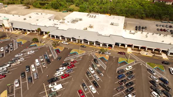 Aerial Footage Shopping Plaza Port St Lucie