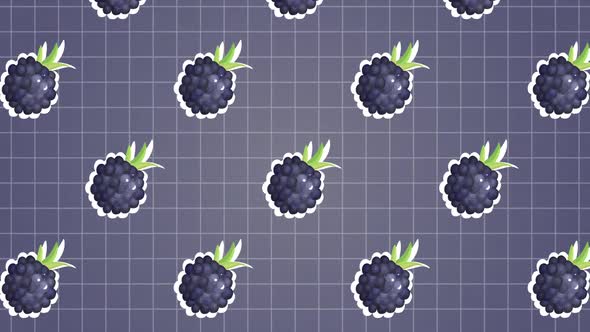 Grape Fruits Food Animation Background
