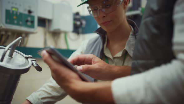 Industry Engineers Check Equipment Maintenance