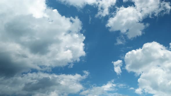 Summer Blue Sky Time Lapse Loop