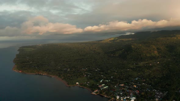 Coastline on the Tropical Island