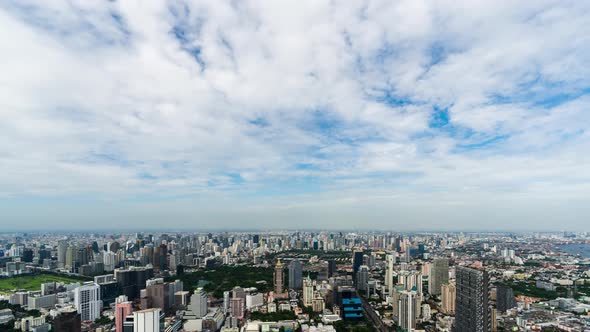 time lapse of Bangkok cityscape, Thailand