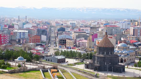 Kars Orthodox Church With Mosque