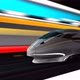 Bullet train in the tunnel moving in slow motion - VideoHive Item for Sale