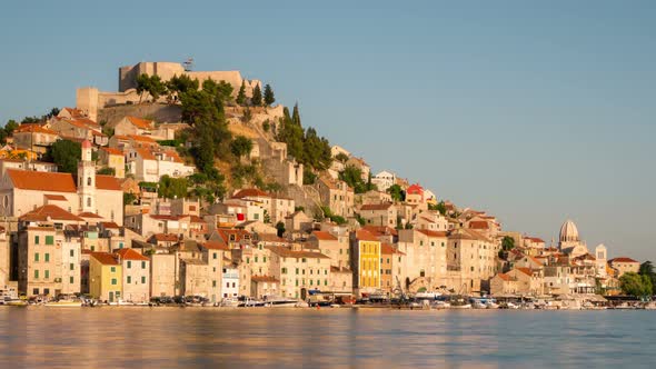 Time Lapse of Sibenik City in Croatia