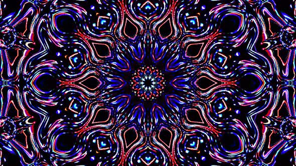 background Bright abstract light streaks set in full color kaleidoscope