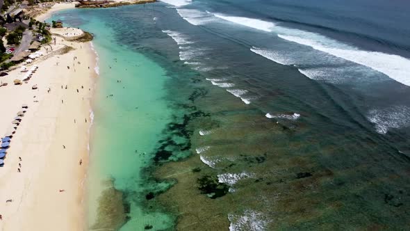 2.7K Bali Melasti Beach Aerial