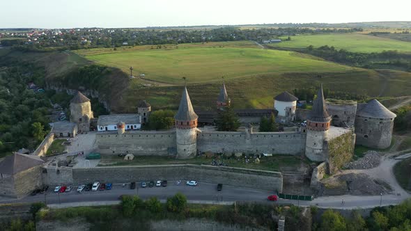 Old Castle in Ukraine at Summer