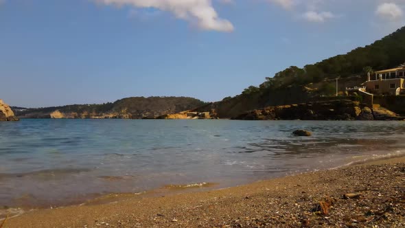 Cala Xarraca beach in Ibiza, Spain