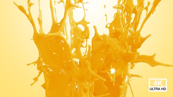 Mango Juice Crown Splash 4K alt