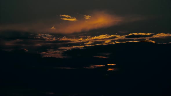 Sunset Sun Red Orange Clouds Timelapse Nature Relax