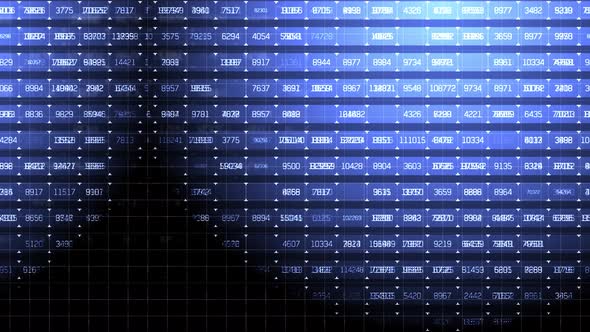 Technical Background With Digital Code And Data Information B