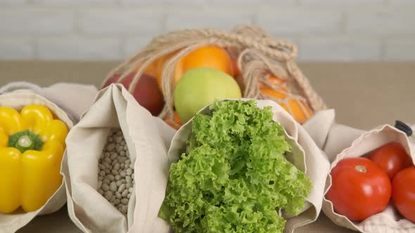 Vegetables in Cotton Bags