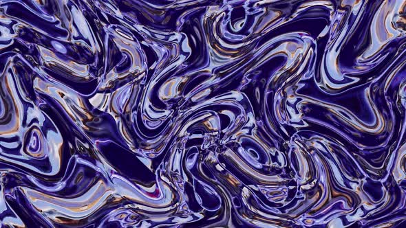 Abstract blue color shiny liquid wave. Blue liquid flowing and waving. Vd 843