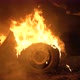Burning car body, burning iron, broken car on fire - VideoHive Item for Sale