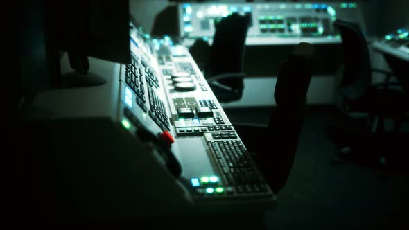 Equipment of Empty Central Control Room alt