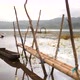 Morning at Mountain Lake with Bamboo Pier - VideoHive Item for Sale